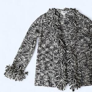 Vintage Late 80s-Early 90s Shaggy Easyspirit Cardigan with Buttons